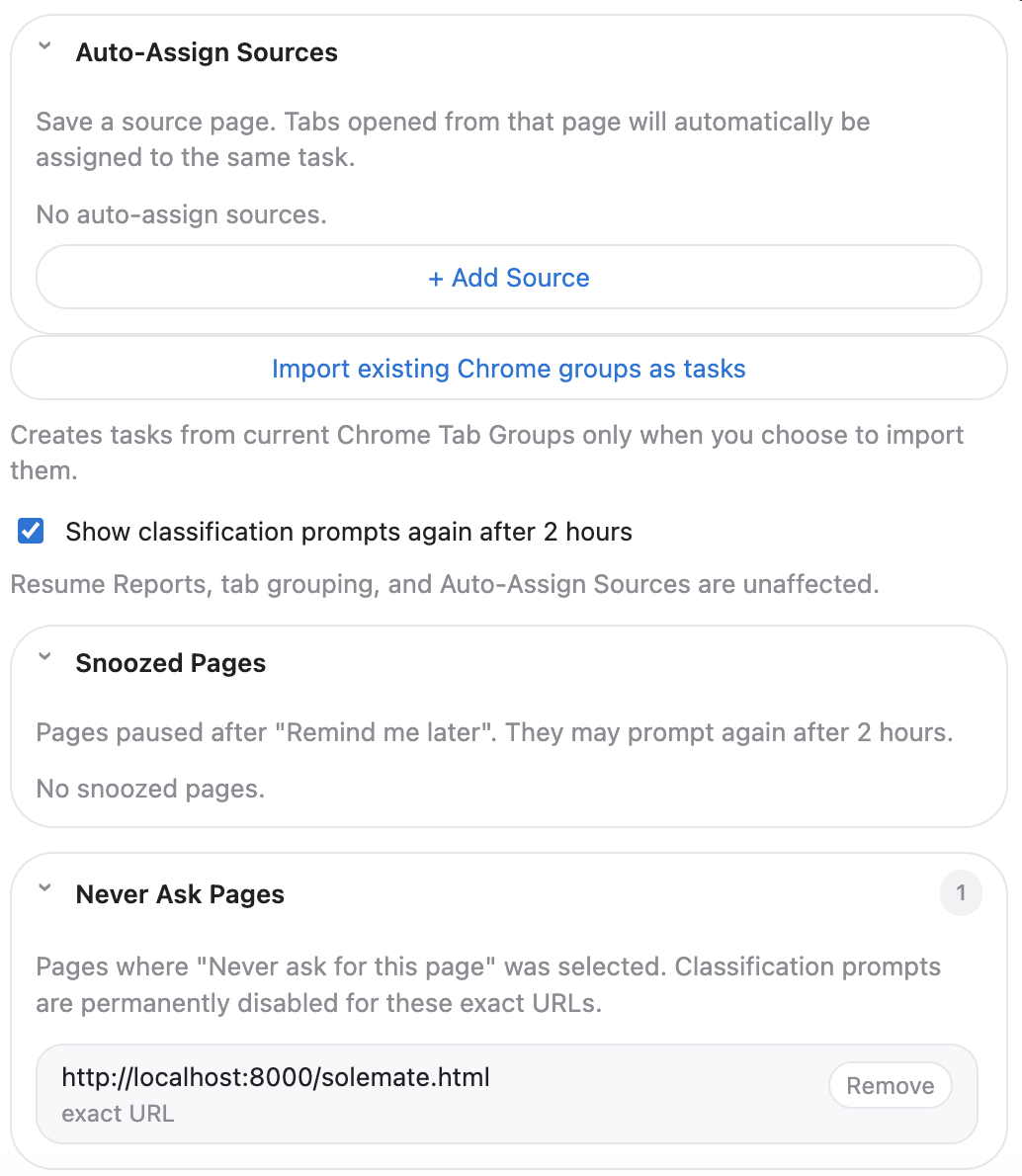 TaskTabs automation control example 2