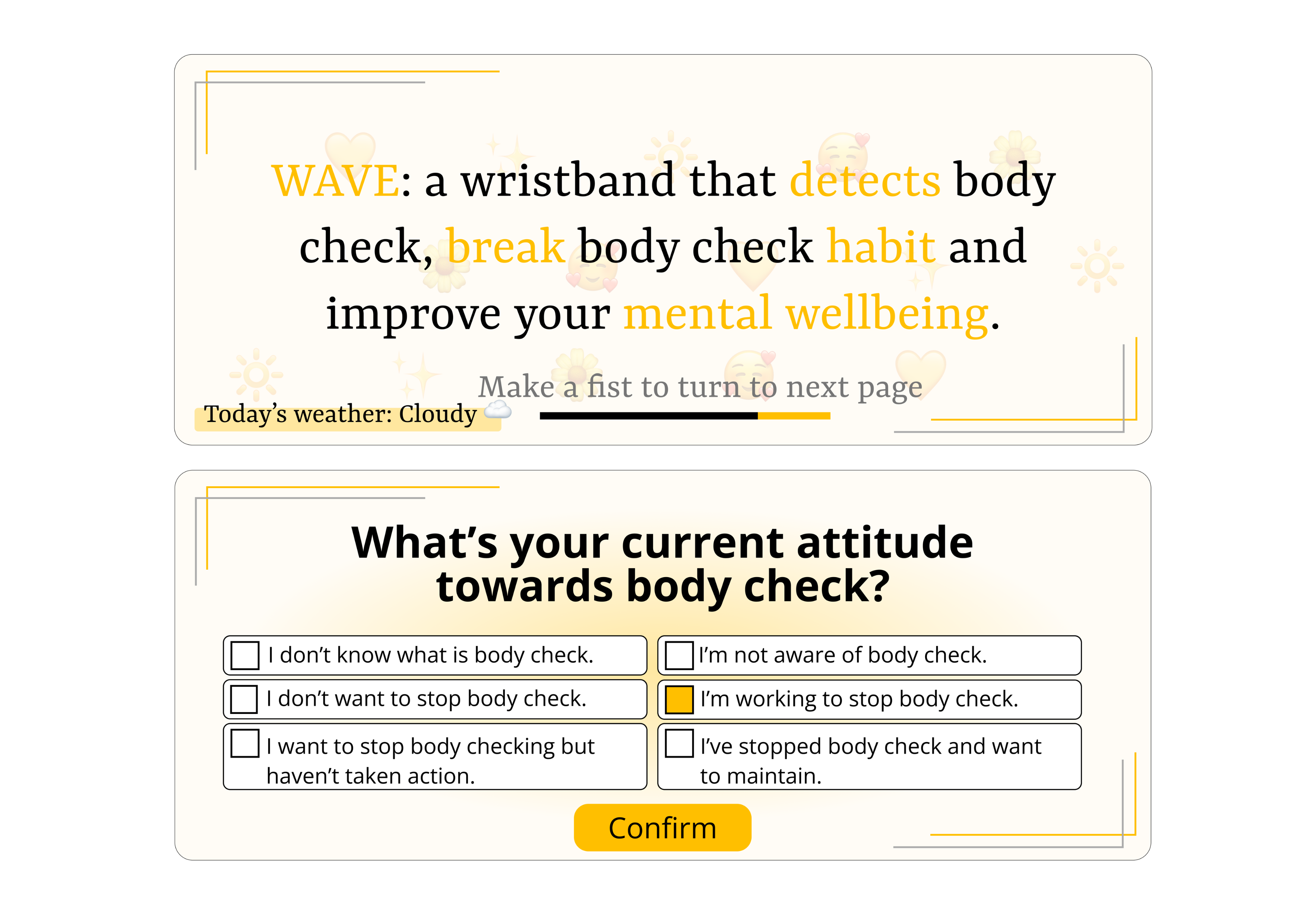 Wave adaptive onboarding UI